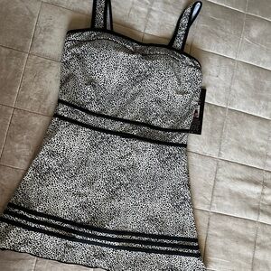 Shore Shapes Swimwear Women's One Piece Swim Dress - Leopard Print
Size: 16